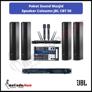 Paket Sound System Indoor Masjid JBL CBT50 LA | 4 Speaker